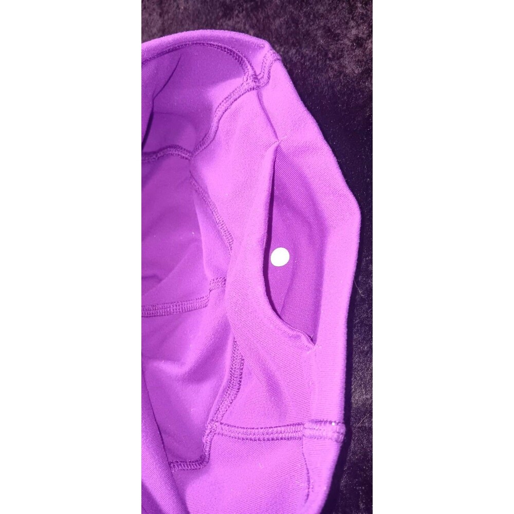 Lululemon High Rise Crossover Waist Mesh Panel Tights S Purple Yoga Athletic Gym - Picture 9 of 10